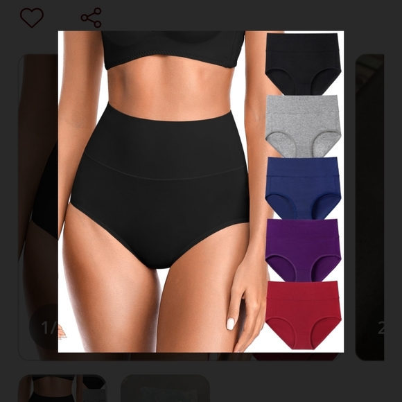 Olikeme Women's Plus Size High Waisted Tummy Control Panties Size 5X Colored 5PK - Picture 1 of 1